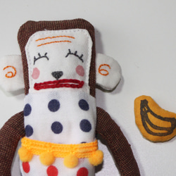 バナナをパックンおさるさんアニマル指人形♪ 4枚目の画像