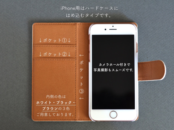 手繪圓點和手機殼（筆記本型iPhone7 / 7Plus的情況下，其他型號兼容）的縮寫 第4張的照片