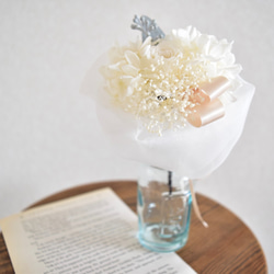 *petit tulle bouquet with white rose *s 2枚目の画像