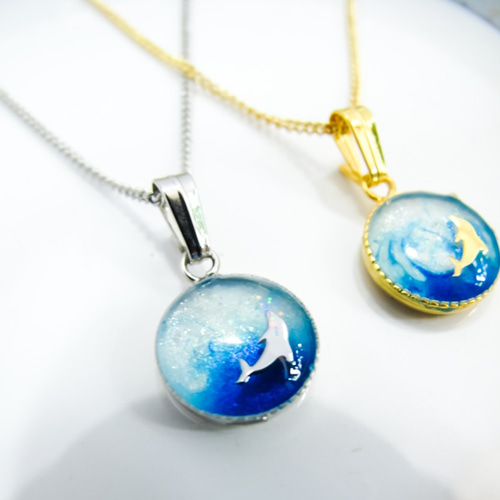 Earth☆再販3 / 地球 / レジン / 空 / ネックレス ネックレス
