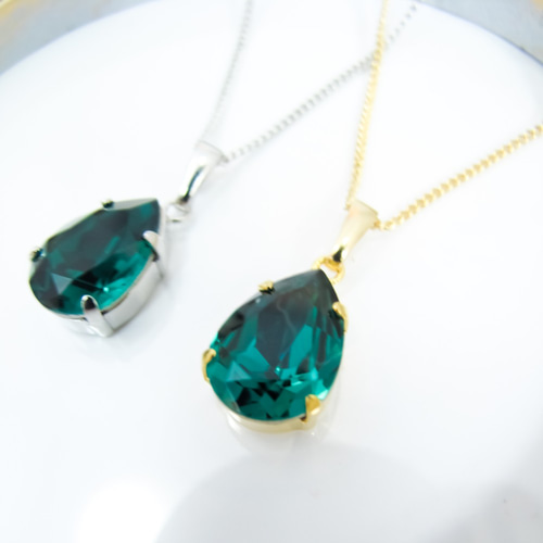 高品質 エメラルド 稀少石 リビアングラス ネックレス 限定品 0731103821_66a9958d53470.webp