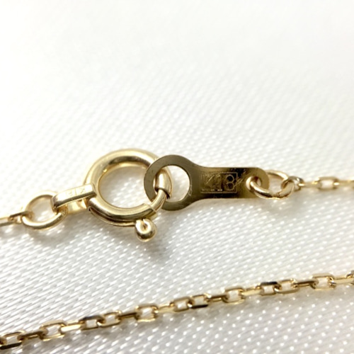 K18yg ダイヤモンドステーションネックレス K18YG ダイヤモンド ステーション ネックレス ネックレス