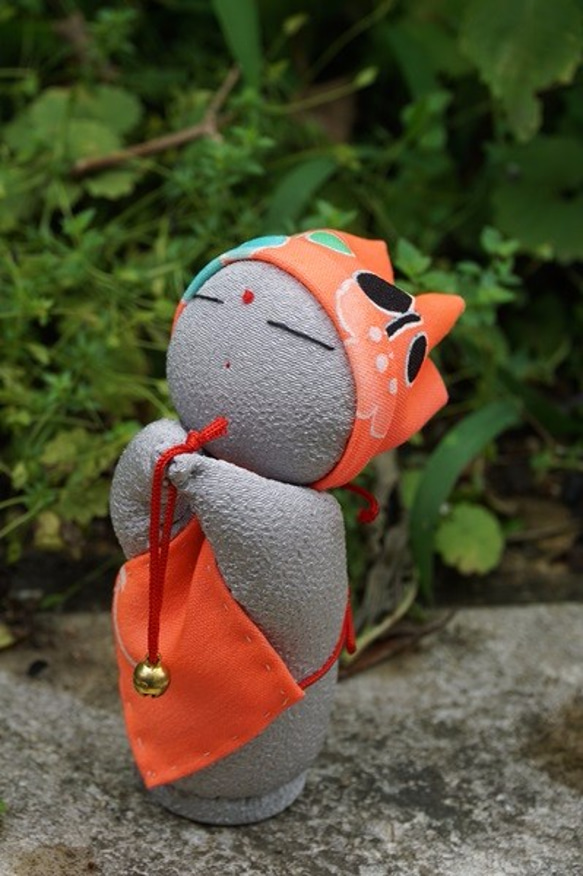 ちりめんのお地蔵さま （縮緬 人形 ぬいぐるみ おじぞうさま） その他 