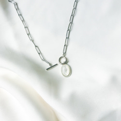 【金属アレルギー対応チェーン】 Design chain necklace_silver ［ ネックレス ］ 5枚目の画像