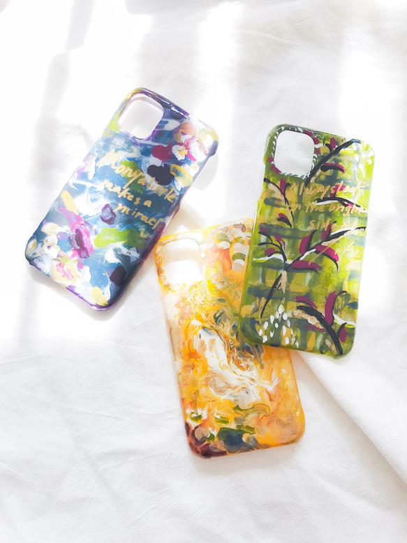 【限定商品】Art iPhone case_green (iPhone11のみ） 5枚目の画像