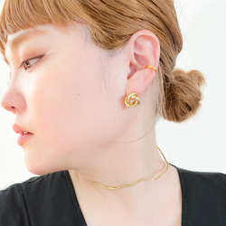 【online 先行販売！】double triple ring earrings［ピアス・イヤリング］ 4枚目の画像