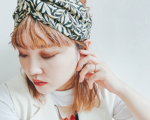 ＊handmade＊no.234 ターバン　ヘアバンド Three Four Time ヘアバンド ナイロンクロスターバン : ZOZOTOWN