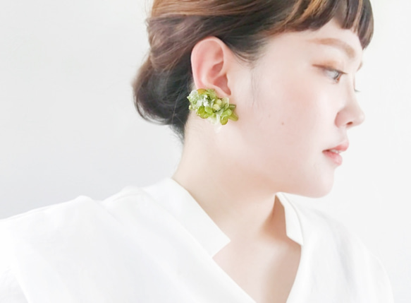 ear bouquet _Wild flowers / green×white 4枚目の画像