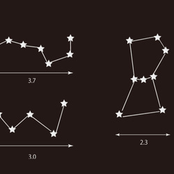 キラキラ光る　星座のタトゥーシール【シルバー】 3枚目の画像