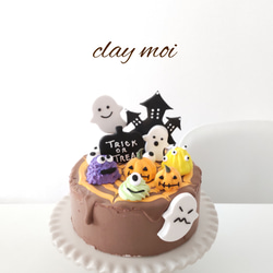 【ご予約品】ハロウィンのクレイカップケーキ&ケーキset フェイクスイーツ A-19】ハロウィンカップケーキ4個セット ￥1,210 | DisplayCake