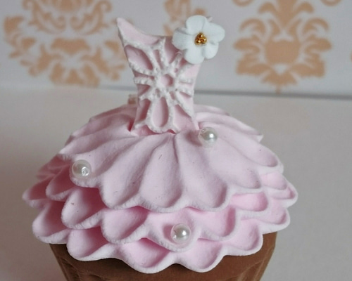 参考画像 クレイカップケーキ 東京のクレイアートのワークショップ：クレイのカップケーキ型