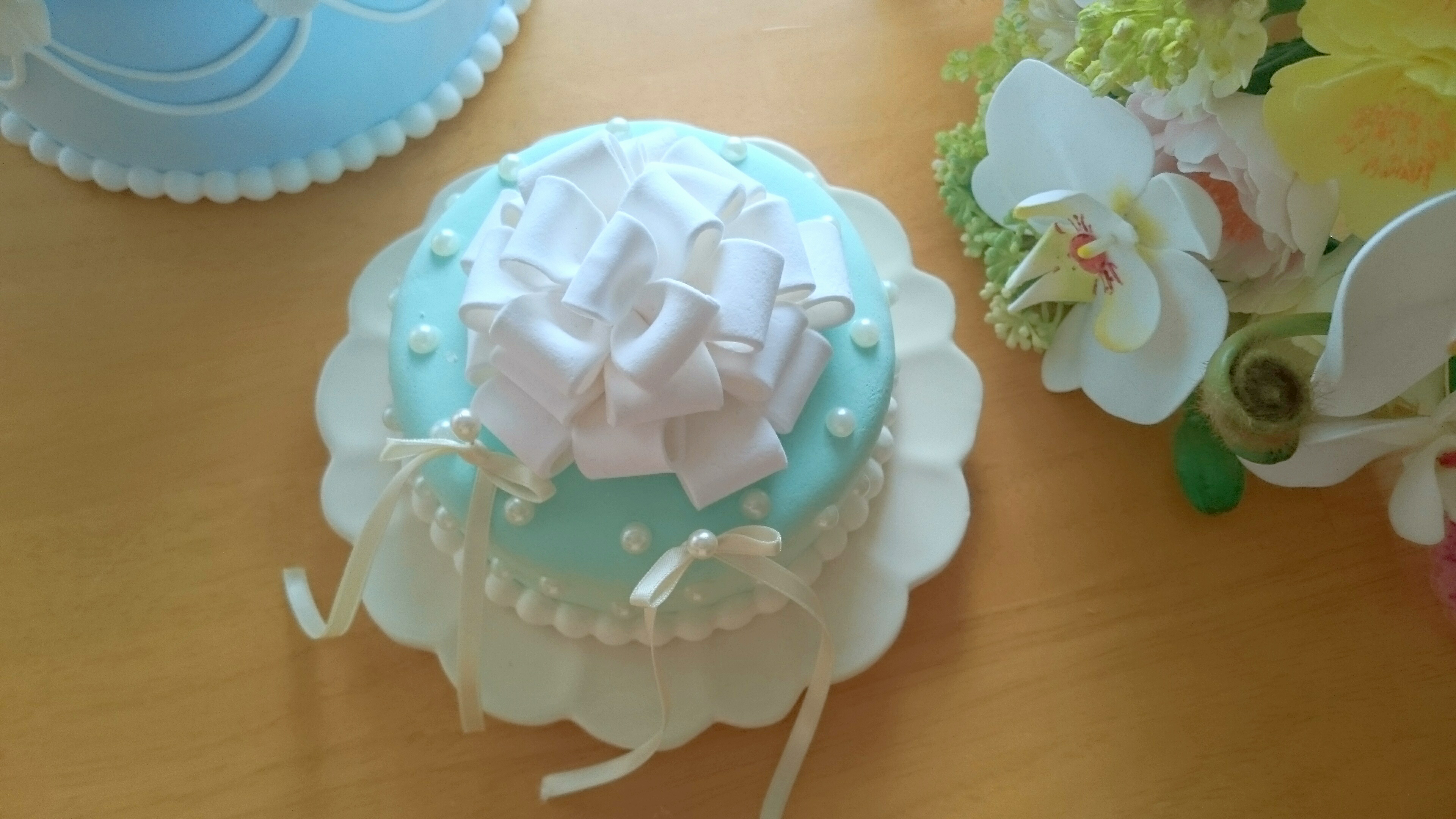 【完全受注製作】クレイケーキ リングピロー