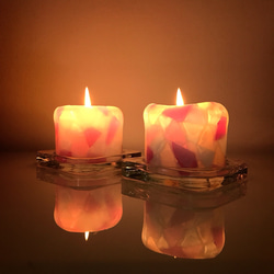 モザイクキャンドル MosaicCandle(#04春色) キャンドル・キャンドル