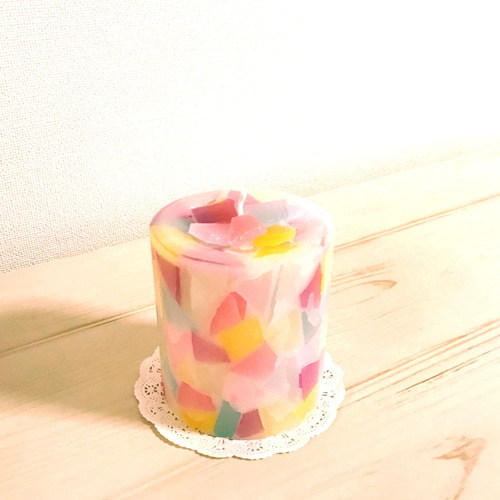 モザイクキャンドル MosaicCandle(#83イングリッシュアイビー