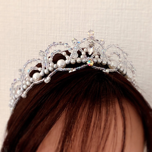 【ハンドメイド】バレエ ティアラ バレエティアラ☆シルバー ヘッドドレス（アクセサリー