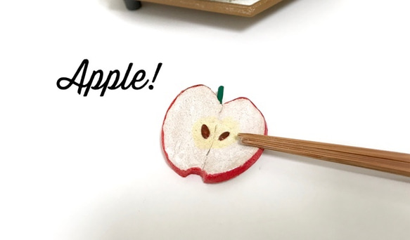 蘋果！筷子架（2個） 第2張的照片