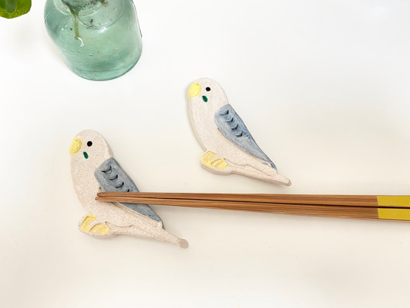 セキセイインコの箸置き（2個入り） 箸・箸置き Biophilia 通販