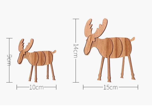 X'mas elk クリスマスヘラジカオーナメント(Sサイズ) 5枚目の画像