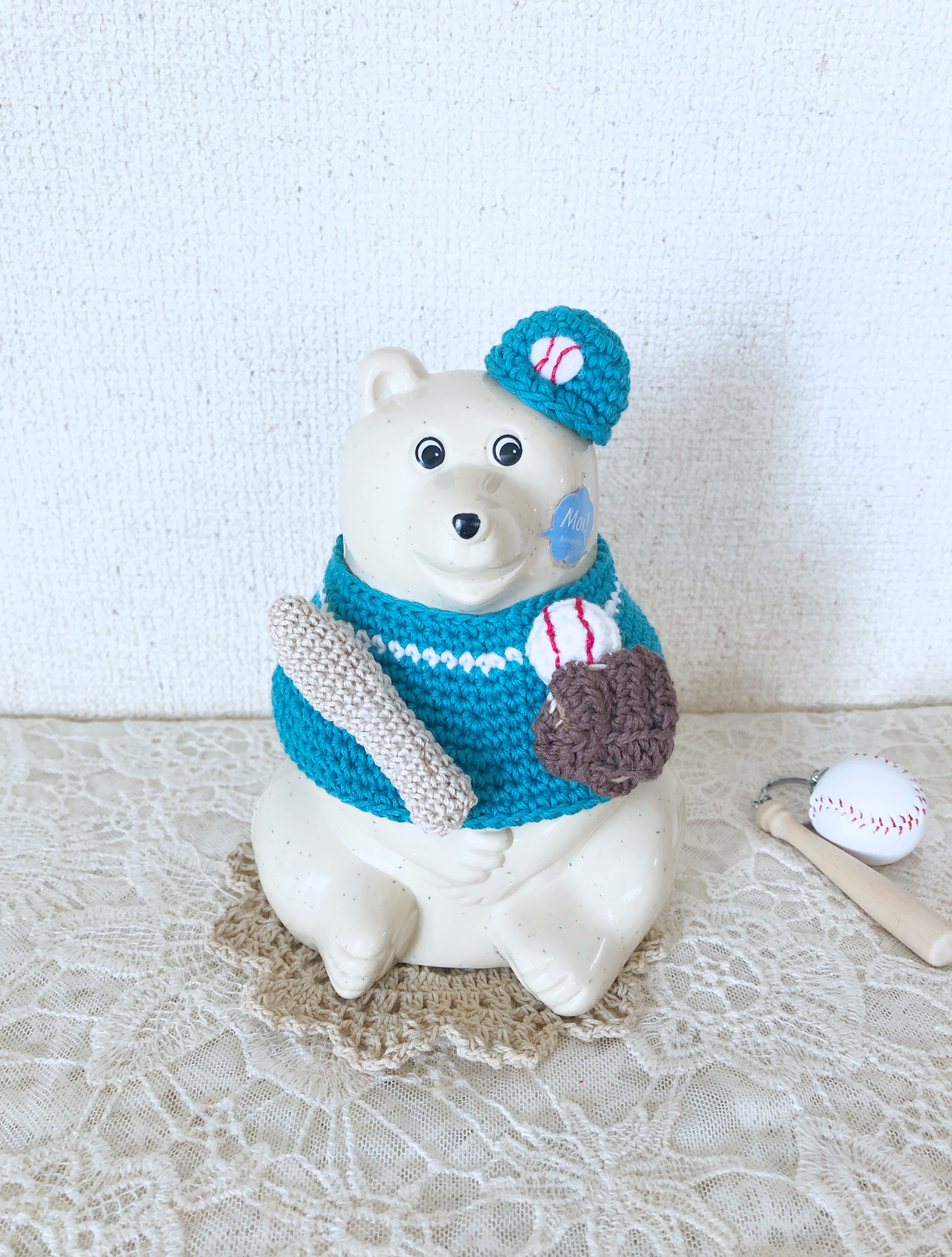 しろくま貯金箱 アイスクリーム トリプル 2点セット しろくま貯金箱