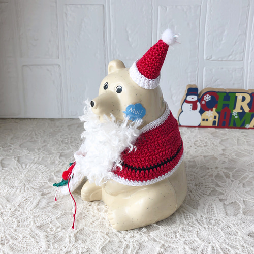 再販⑤しろくま貯金箱 サンタバック3点セット その他人形 andante13