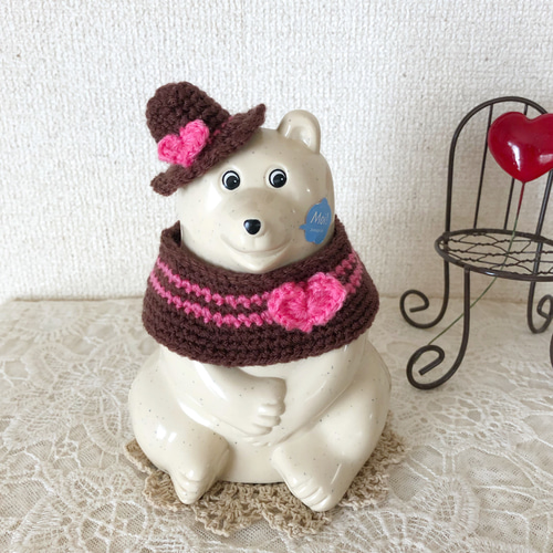 しろくま貯金箱バレンタイン・ホワイトデー ハート2個セット