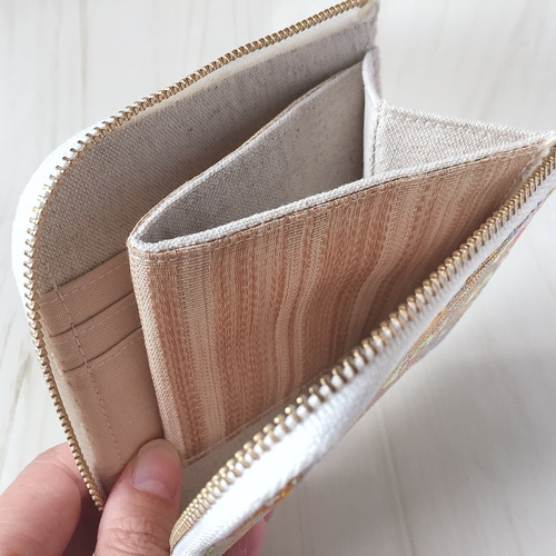 Creema限定】コンパクト L字ファスナー ミニ財布 レディース 和