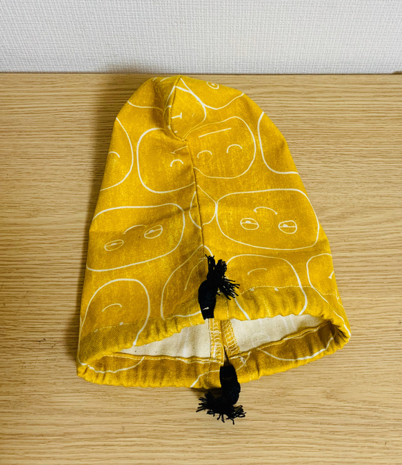 巾着袋　ニコニコ柄　22㎝×17㎝ 2枚目の画像