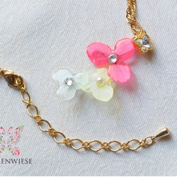 Pinky hydrangea necklace 第4張的照片