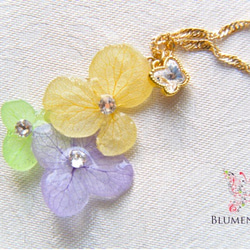 Pastel hydrangea necklace Ⅱ 第1張的照片