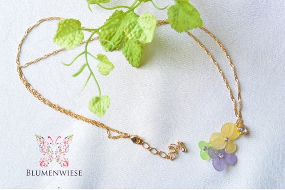 Pastel hydrangea necklace Ⅱ 第3張的照片