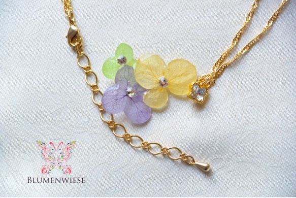 Pastel hydrangea necklace Ⅱ 第4張的照片