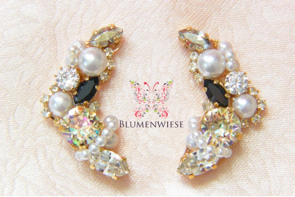 Marble bijou earrings set 第1張的照片