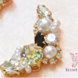 Marble bijou earrings set 第2張的照片