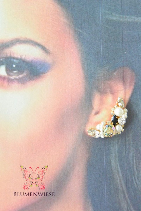 Marble bijou earrings set 第4張的照片