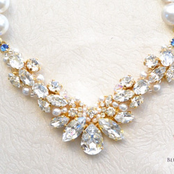 Crystal wedding necklace 第2張的照片
