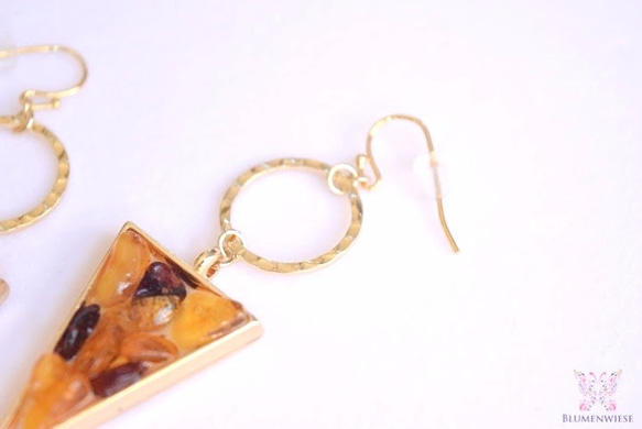 Baltic amber earrings 第3張的照片