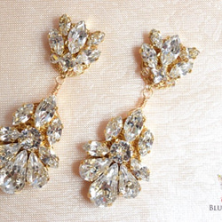 Swarovski crystal earrings 2枚目の画像