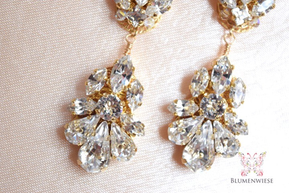 Swarovski crystal earrings 3枚目の画像