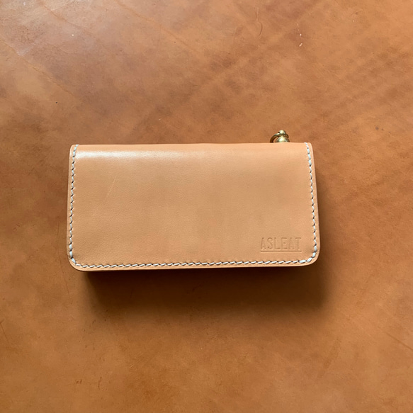 トラッカーウォレット　革財布　長財布　leather  wallet asleat 2枚目の画像