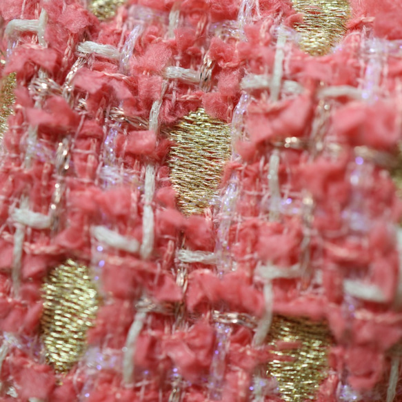 Strawberry Pouch Tweed [L] Salmon Pink ★ 定做 ★ 第6張的照片