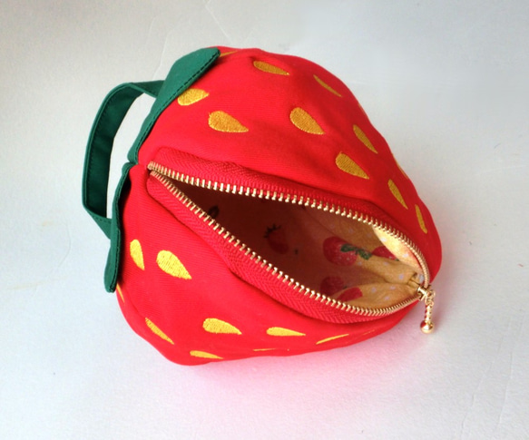 草莓袋[M]紅色★定做★ 第3張的照片