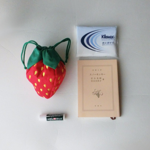 いちご巾着【 S 】赤 ☆受注制作☆ 巾着袋 Arumi77 通販 4012316 いちご巾着【 S 】赤 ☆受注制作☆ 巾着袋 Arumi77 通販 4012316