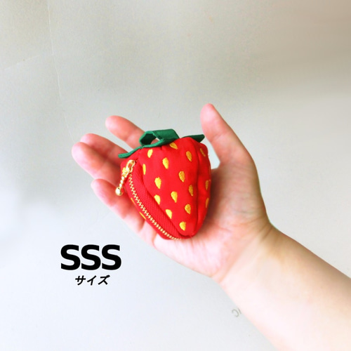 いちごポーチ【SSS】赤 ☆受注制作☆ ポーチ Arumi77 通販 いちごポーチ【SSS】赤 ☆受注制作☆ ポーチ Arumi77 通販