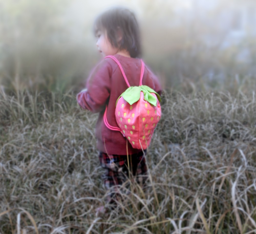 いちごリュック【Baby】サーモンピンク ★受注制作★