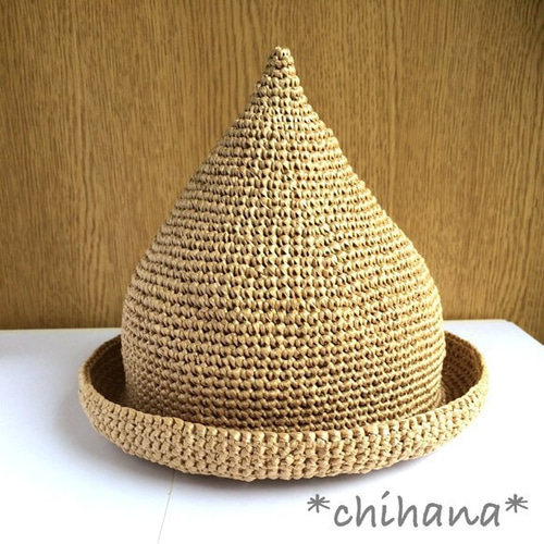 ★オーダー 受付★ 大人 とんがり帽子 麦わら帽子 オーダー作成】大人用とんがり麦わら帽子 - TAMU73'S GALLERY