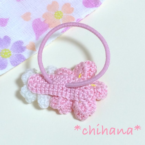 春満開＊桜のヘアゴム ヘアゴム chihana 通販 888675｜Creema(クリーマ)
