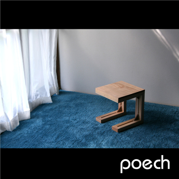 サイドテーブル　 "pinch"　 No.1　（杉） 2枚目の画像