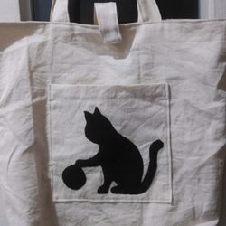 ハンドメイド　パン猫ポケットのトートバッグ（FY-09）他10点のおまとめ ハンドメイド パン猫ポケットのトートバッグ（FY-09）他10点のお