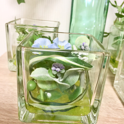 fake green &water in glas 3枚目の画像
