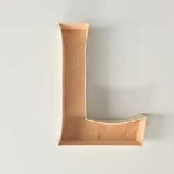 BENT WOOD LETTER SIGN / LARGE / L 1枚目の画像